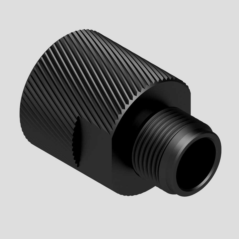 Silencer adapter for 9mm AR - 1/2x36 TPI to thread of your choice